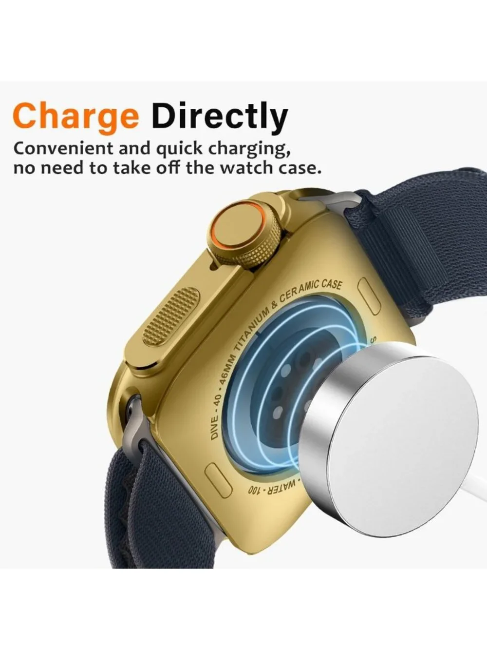 2-in-1 Metal Case for Apple Watch Series 11/10 46mm - Rugged Shockproof Bumper